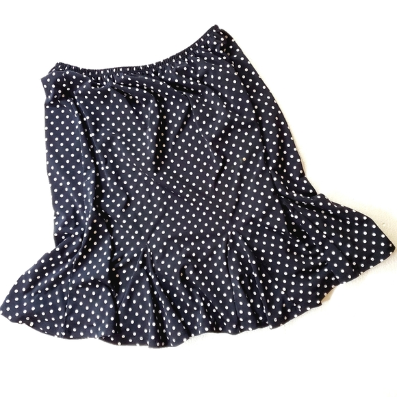 💓SOLD💓RONNI NICOLE Polka Dot Godet Pleat Skirt - Picture 13 of 14